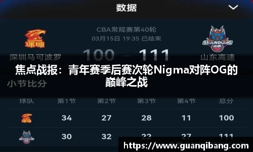 焦点战报：青年赛季后赛次轮Nigma对阵OG的巅峰之战